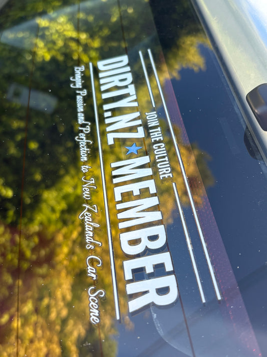 Dirty.nz Member Decal